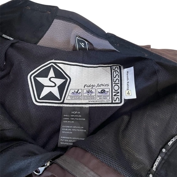 Sessions Ridge Series Snow Ski Snowboard Pants Cargo Brown - Size Small Woman’s - Picture 12 of 16